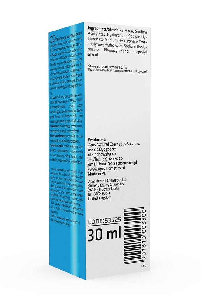 Apis Hyaluron 4D Concentrate – Intensive Hydration Serum | 30ml - My Health Oasis