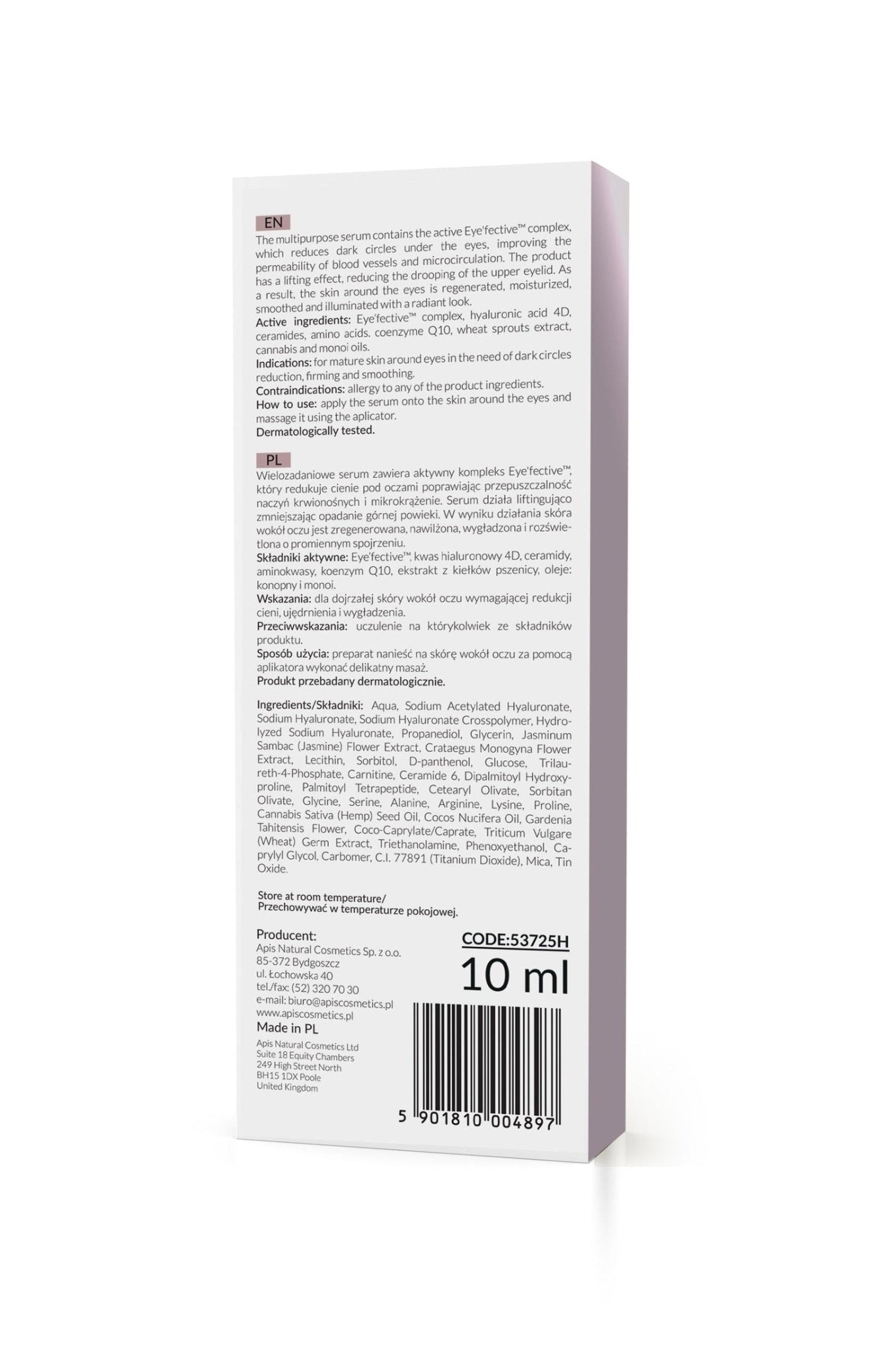 Apis Lifting Eye Serum with Eye'fective™ Complex | 10ml - My Health Oasis