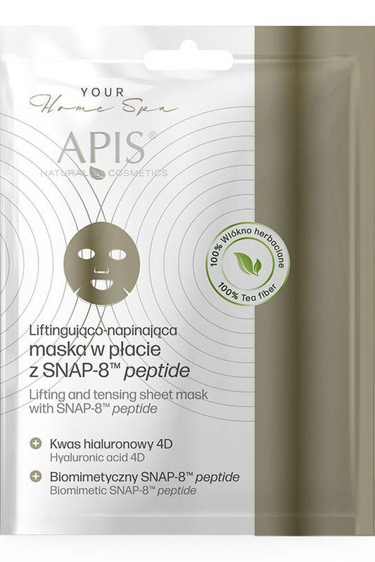 Apis Lifting & Tensing Sheet Mask with SNAP‑8 Peptide | 20 g - My Health Oasis