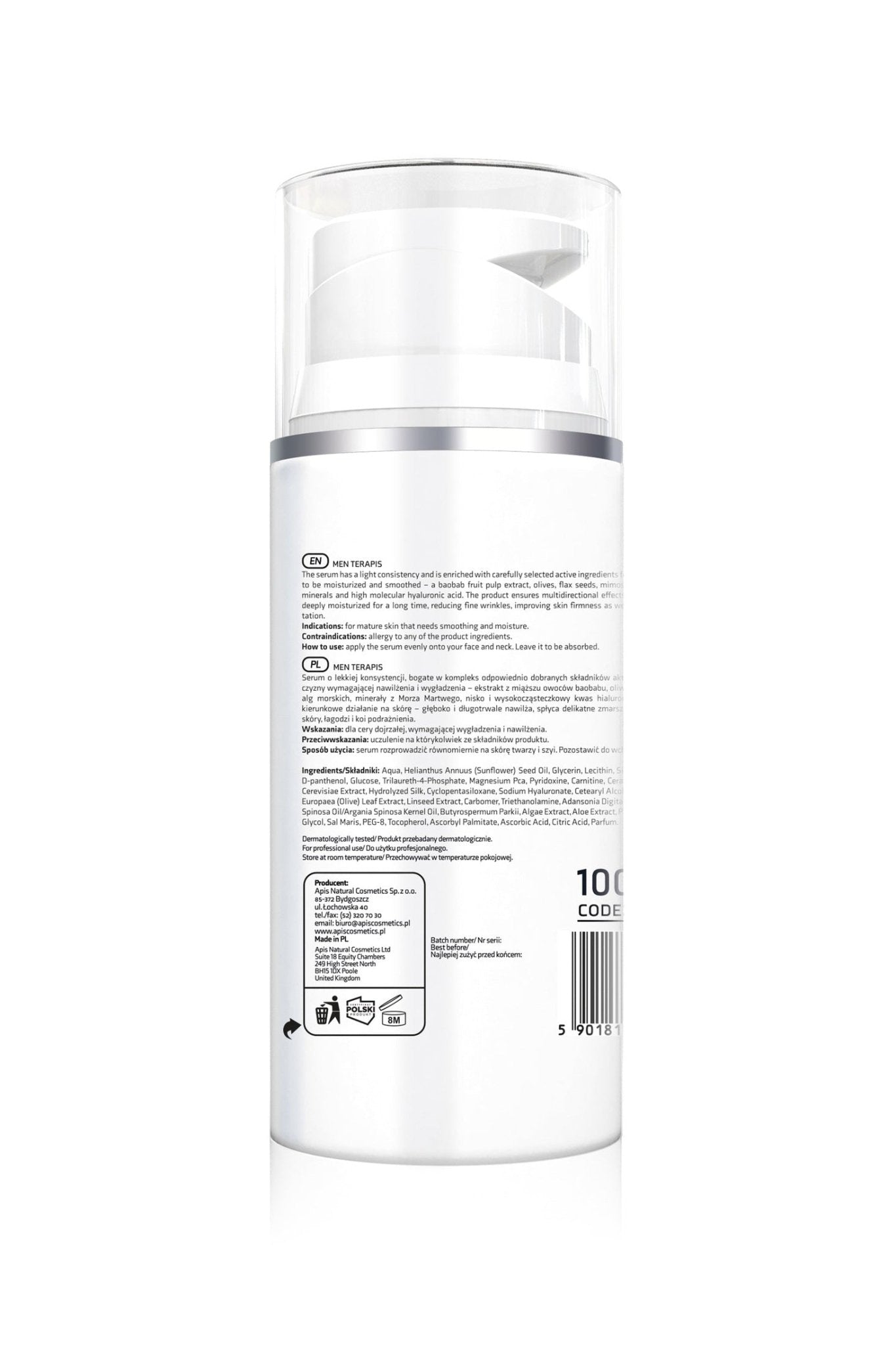 Apis MEN TERAPIS Moisturising Serum for Men | 100ml - My Health Oasis