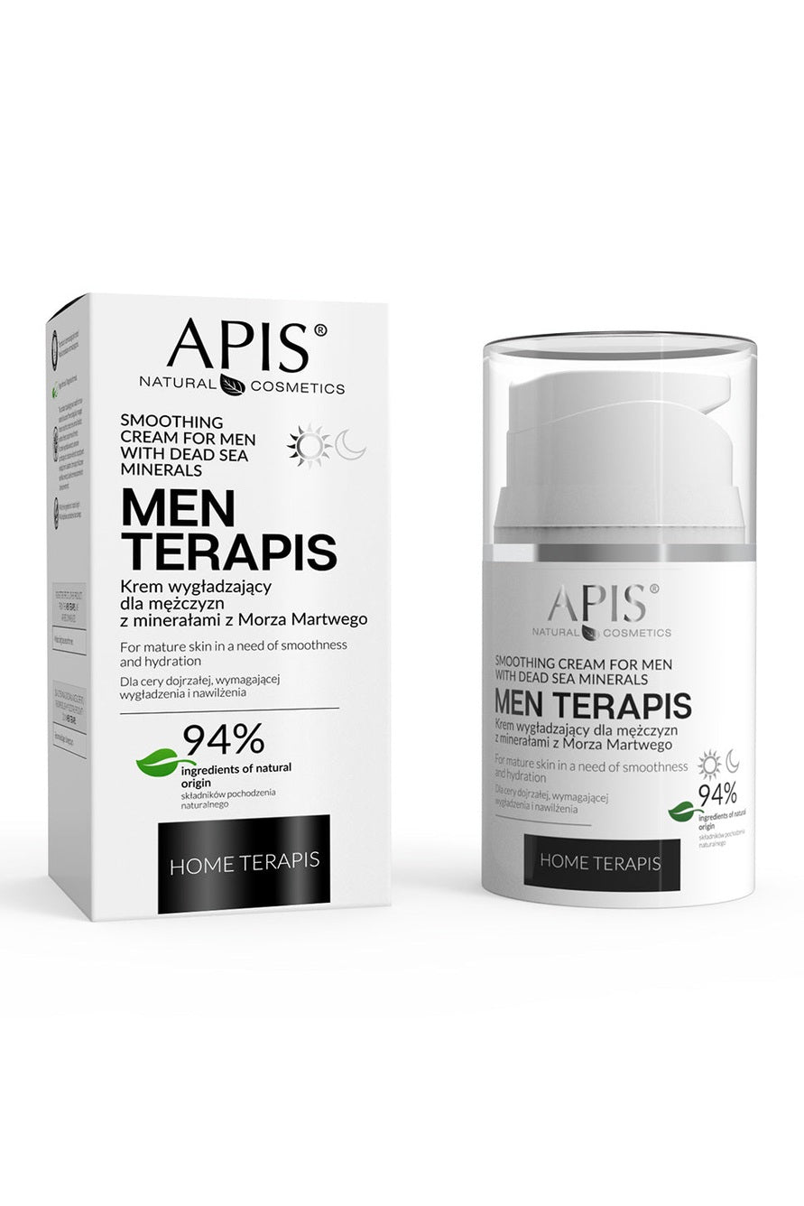 Apis MEN TERAPIS Smoothing Cream with Dead Sea Minerals | 50ml - My Health Oasis