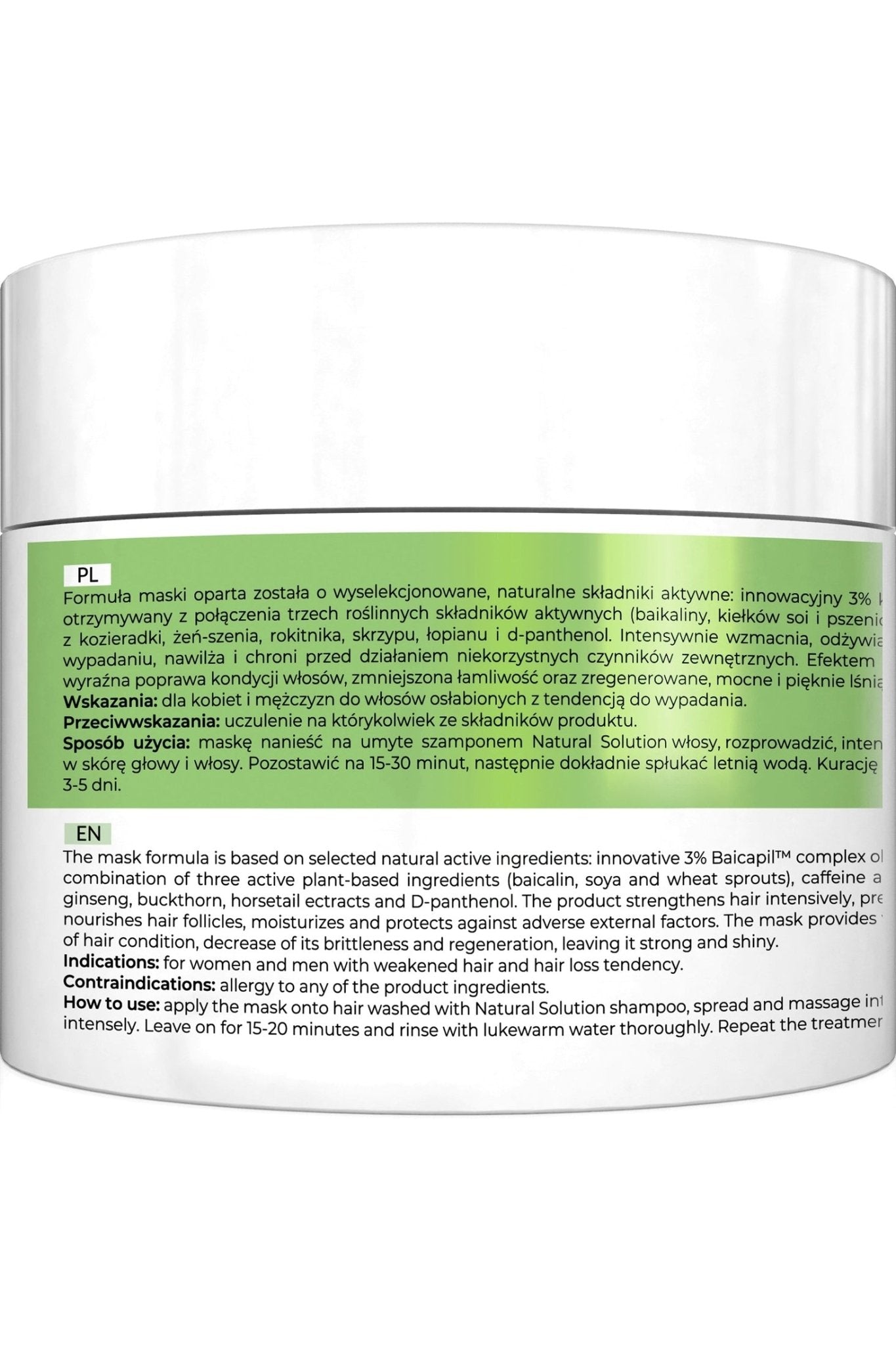 Apis Natural Solution Anti‑Hair Loss Strengthening Mask | 200 ml - My Health Oasis