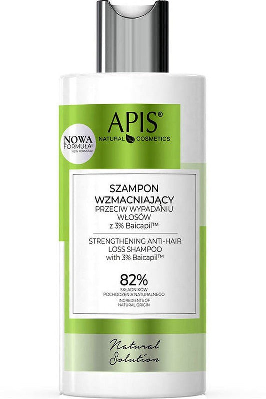 Apis Natural Solution Anti‑Hair Loss Strengthening Shampoo | 300 ml - My Health Oasis