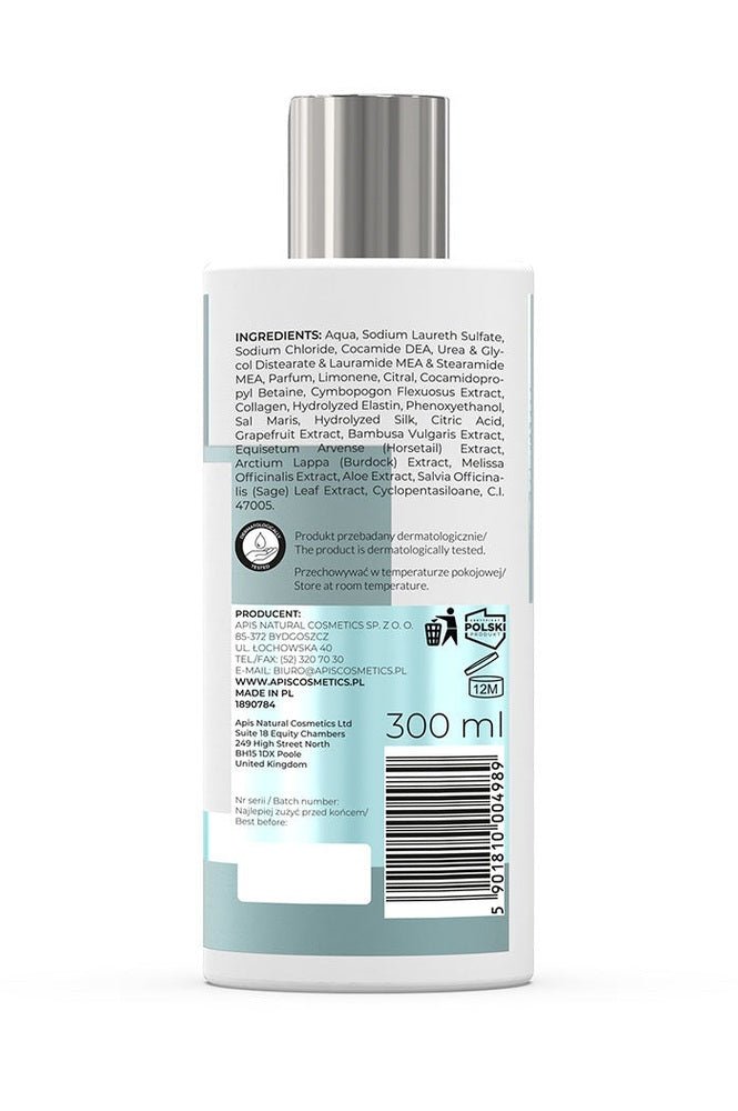Apis OPTIMA Shampoo with Dead Sea Minerals & Lemongrass | 300 ml - My Health Oasis