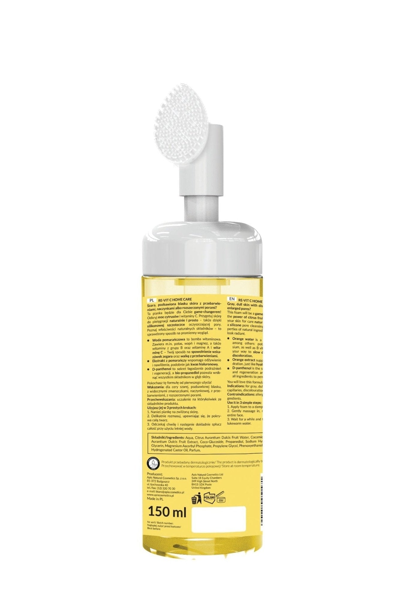 APIS Re‑Vit C Brightening Vitamin C Facial Cleansing Foam | 150 ml - My Health Oasis