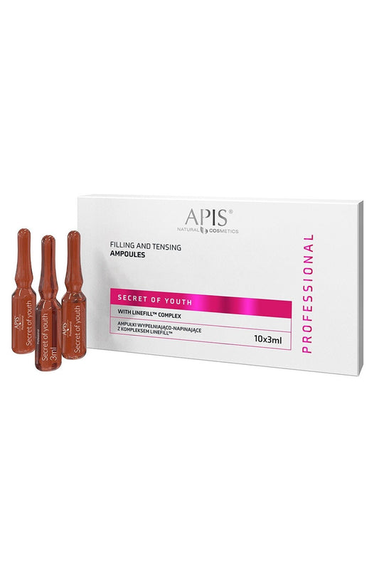 Apis Secret of Youth Filling and Tensing Ampoules with Linefill™ Complex | 10x3ml - My Health Oasis
