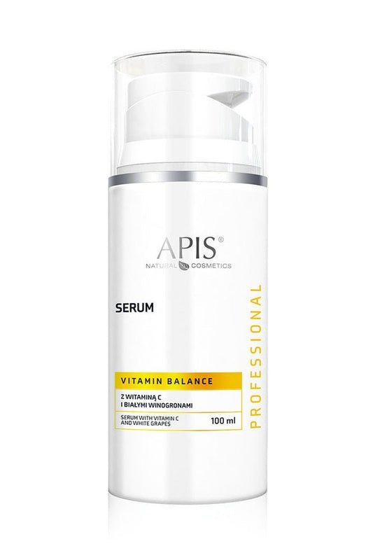Apis VITAMIN BALANCE Vitamin C & White Grape Serum - Revitalises and hydrates dull, tired skin | 100ml - My Health Oasis