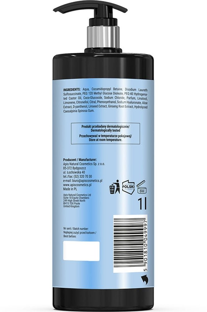 APIS Who’s the Boss Energising 3‑in‑1 Body Wash Gel | 1 L - My Health Oasis