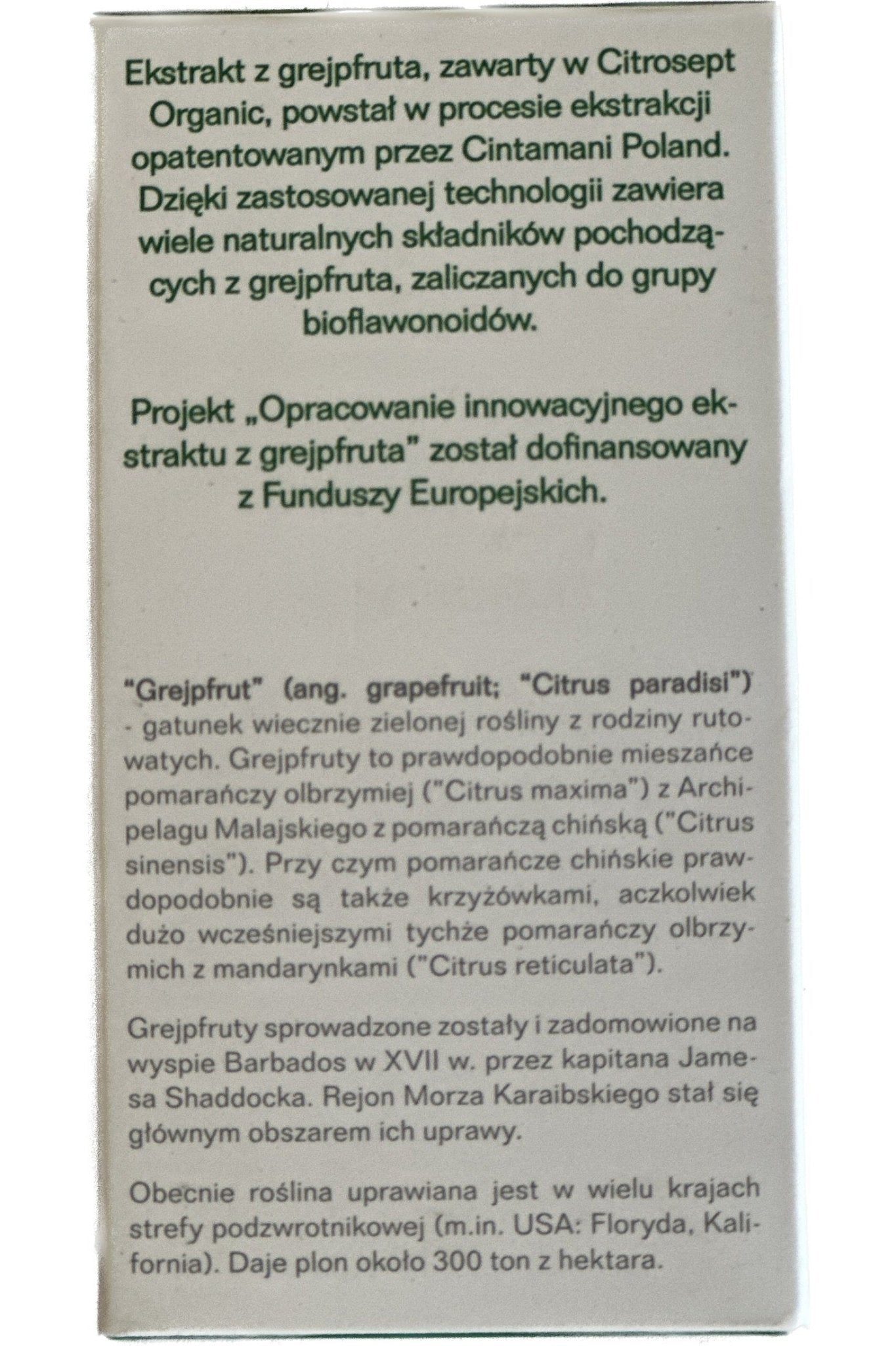 Citrosept Organic Ekstrakt z Grejpfruta - 50ml - My Health Oasis