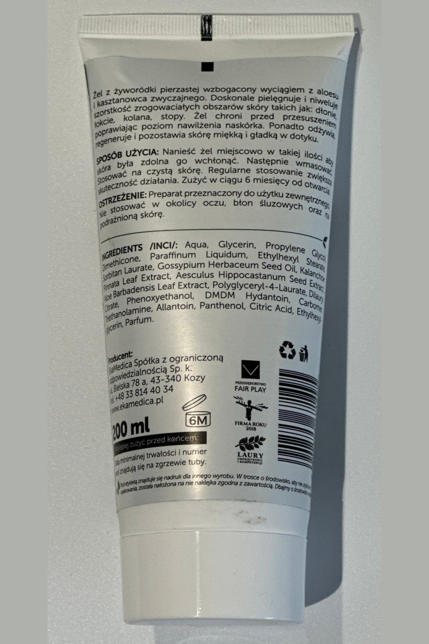 EkaMedica Viviparous Gel With Aloe 200ml - My Health Oasis
