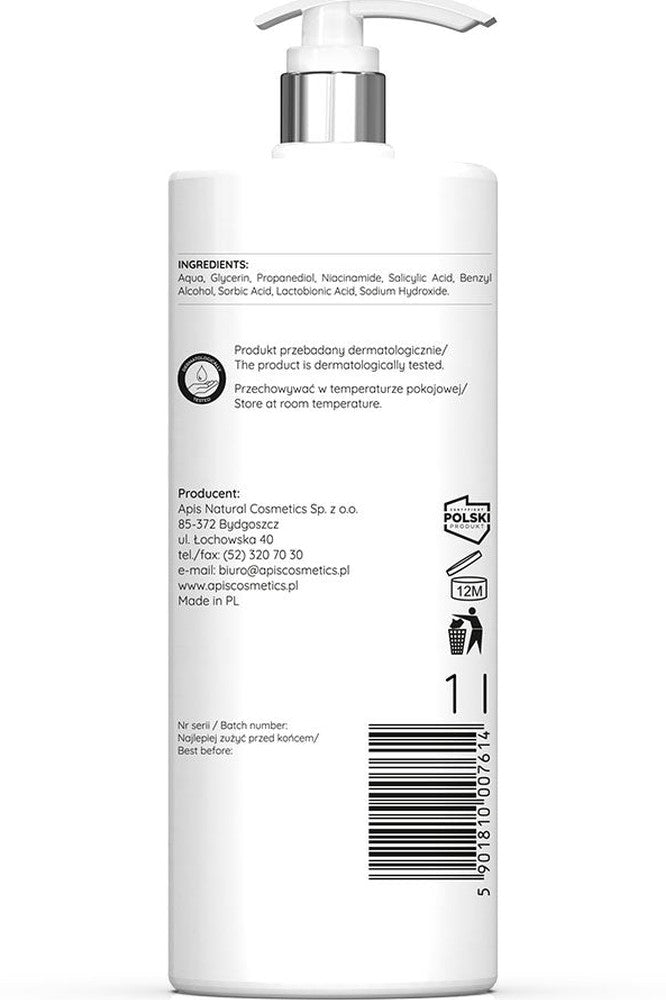 Expert Med Care Salicylic‑Lactobionic‑Niacinamide Hybrid Solution | 1 L - My Health Oasis
