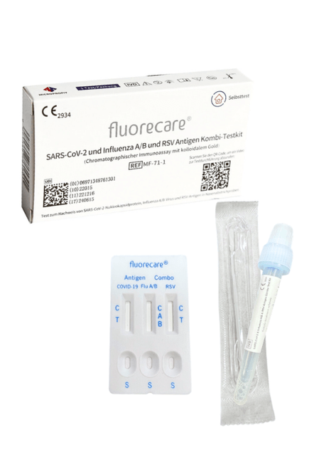 Fluorecare SARS - CoV - 2 & Grypa A/B & RSV Test Kit - My Health Oasis
