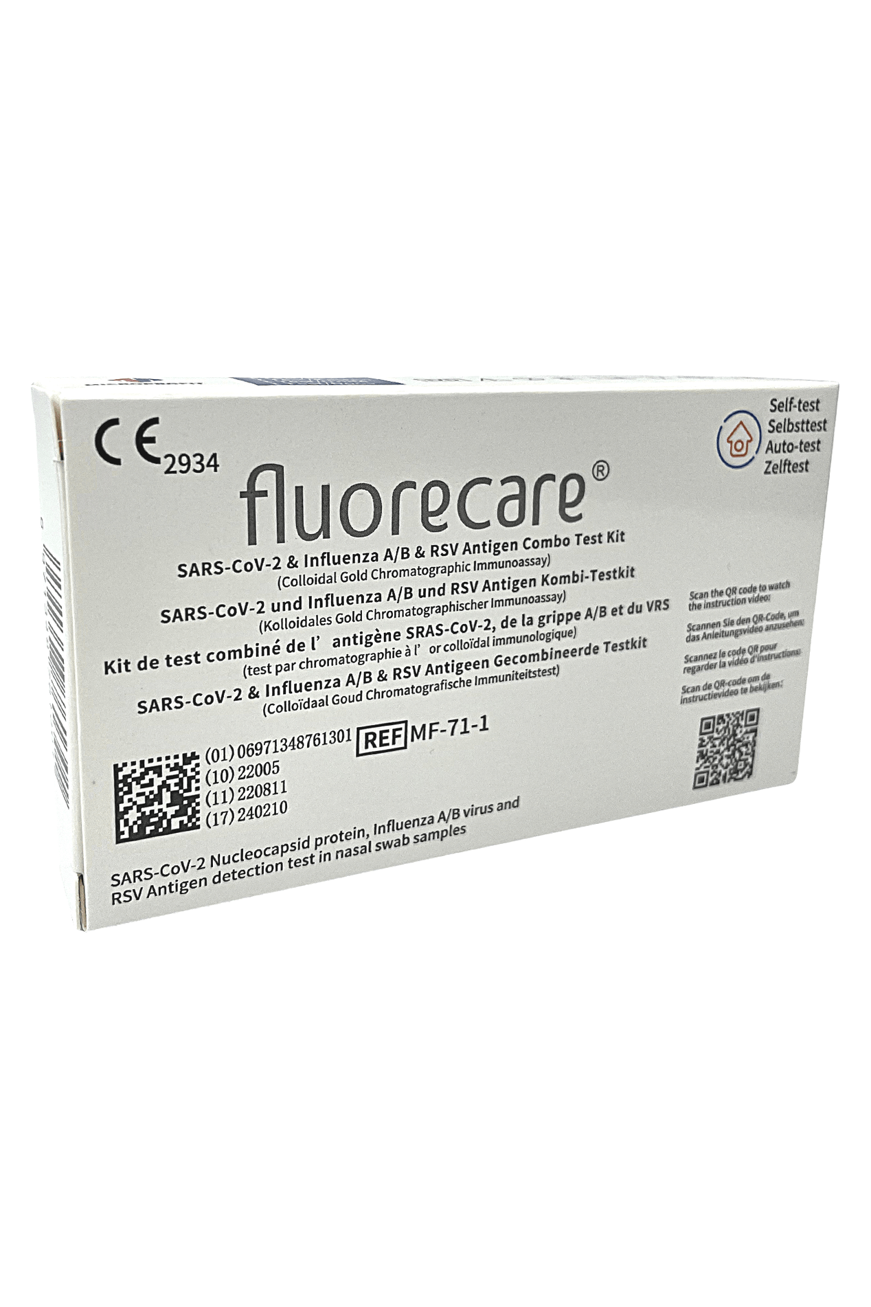 Fluorecare SARS - CoV - 2 & Grypa A/B & RSV Test Kit - My Health Oasis