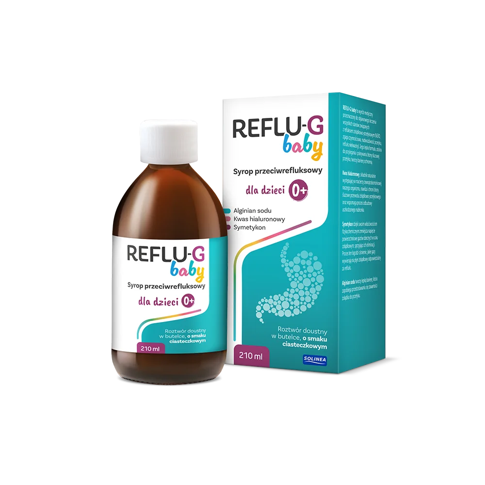 REFLU-G Baby Syrop przeciwrefluksowy dla dzieci 0+ 210ml – REFLU-G Baby Anti-Reflux Syrup for Children 0+ 210ml