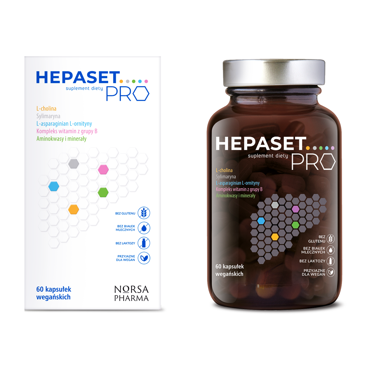 Hepaset Pro Suplement Diety 60 kapsułek wegańskich – Hepaset Pro Dietary Supplement 60 Vegan Capsules