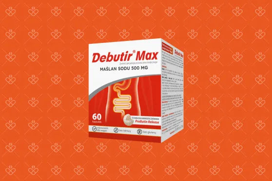 Debutir Max Maślan Sodu 500 mg 60 kapsułek – Debutir Max Sodium Butyrate 500 mg 60 Capsules
