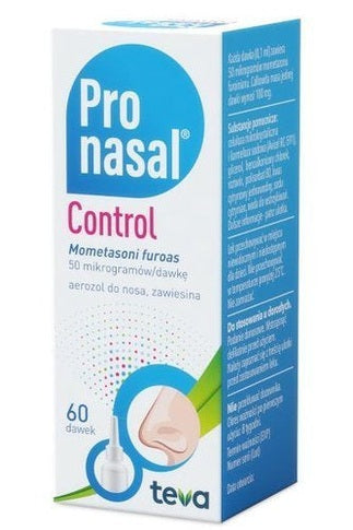 Pronasal Control Aerozol do nosa 50 mcg/dawkę 60 dawek – Pronasal Control Nasal Spray 50 mcg/dose 60 doses