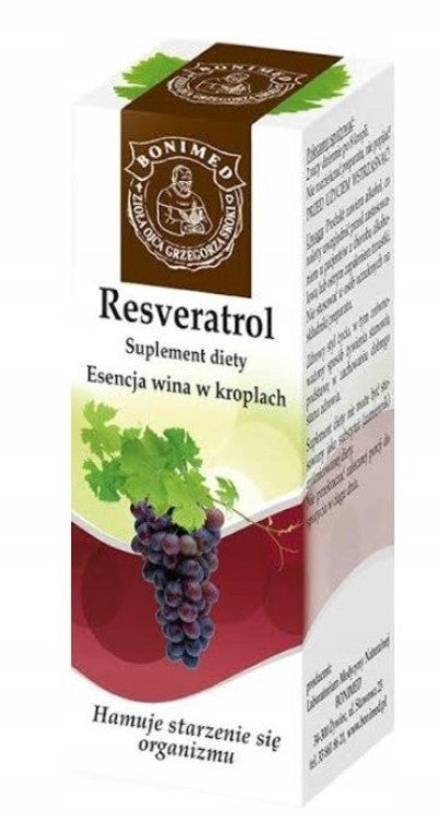 Bonimed Resveratrol Esencja Wina w Kroplach Suplement Diety – Bonimed Resveratrol Wine Essence in Drops Dietary Supplement