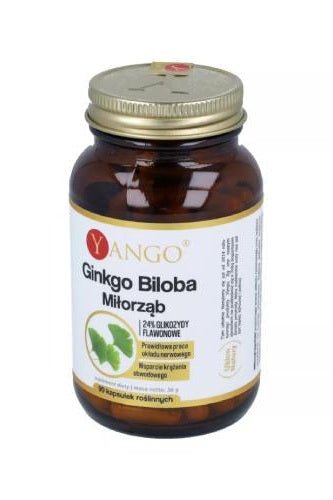 YANGO Ginkgo Biloba Miłorząb - 90 Capsules - My Health Oasis