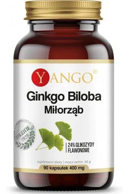 YANGO Ginkgo Biloba Miłorząb - 90 Capsules - My Health Oasis