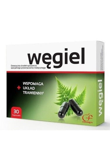 Wegiel Activated Carbon 30caps - My Health Oasis