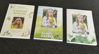 PORADY NATUROTERAPEUTKI Barbara Kazana Cz.1 Cz.2 Cz.3 Set Polish Book UK Post