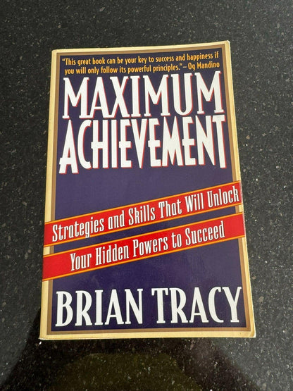 Maximum Achievement: Strategies and Skills That Wil... by Tracy, Brian Paperback