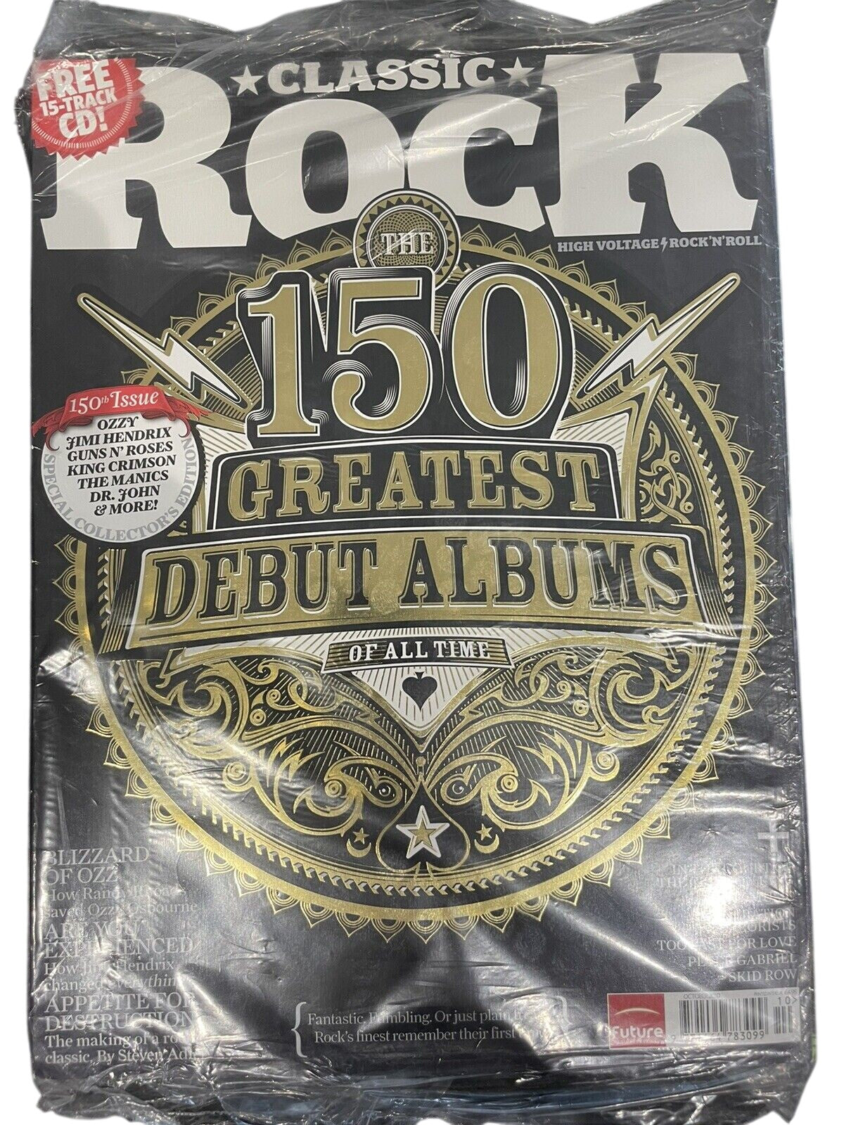 CLASSIC ROCK MAGAZINE OCT 2010 Issue #150 OZZY OSBOURNE - SKID ROW, JIMI HENDRIX