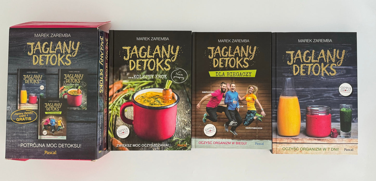 Marek Zaremba - Jaglany Detoks - 3 Book Set (Polish)