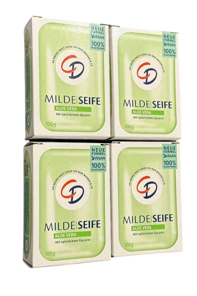 4x 100g CD Aloe Vera mild solid soap 🛁 NEXT DAY SHIPPING Manufactured in Germany