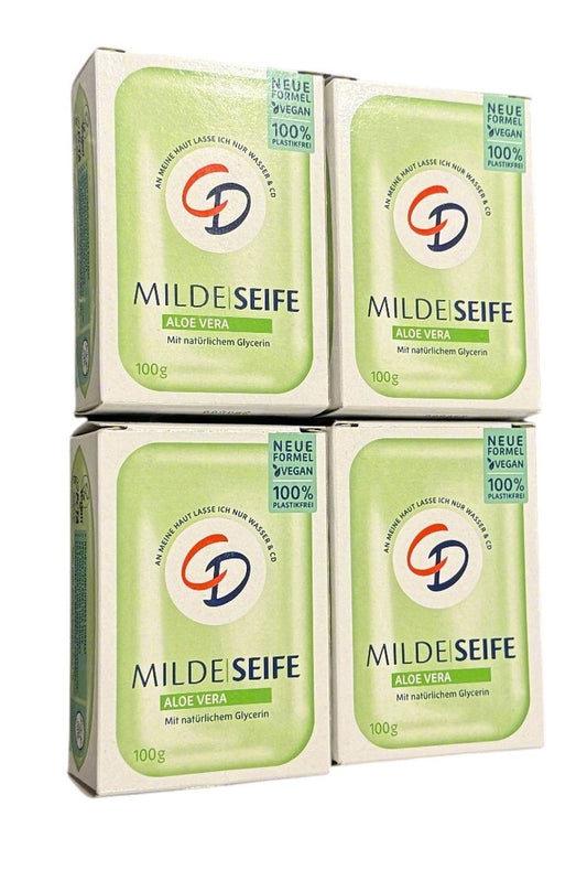 4x 100g CD Aloe Vera mild solid soap 🛁 NEXT DAY SHIPPING Manufactured in Germany