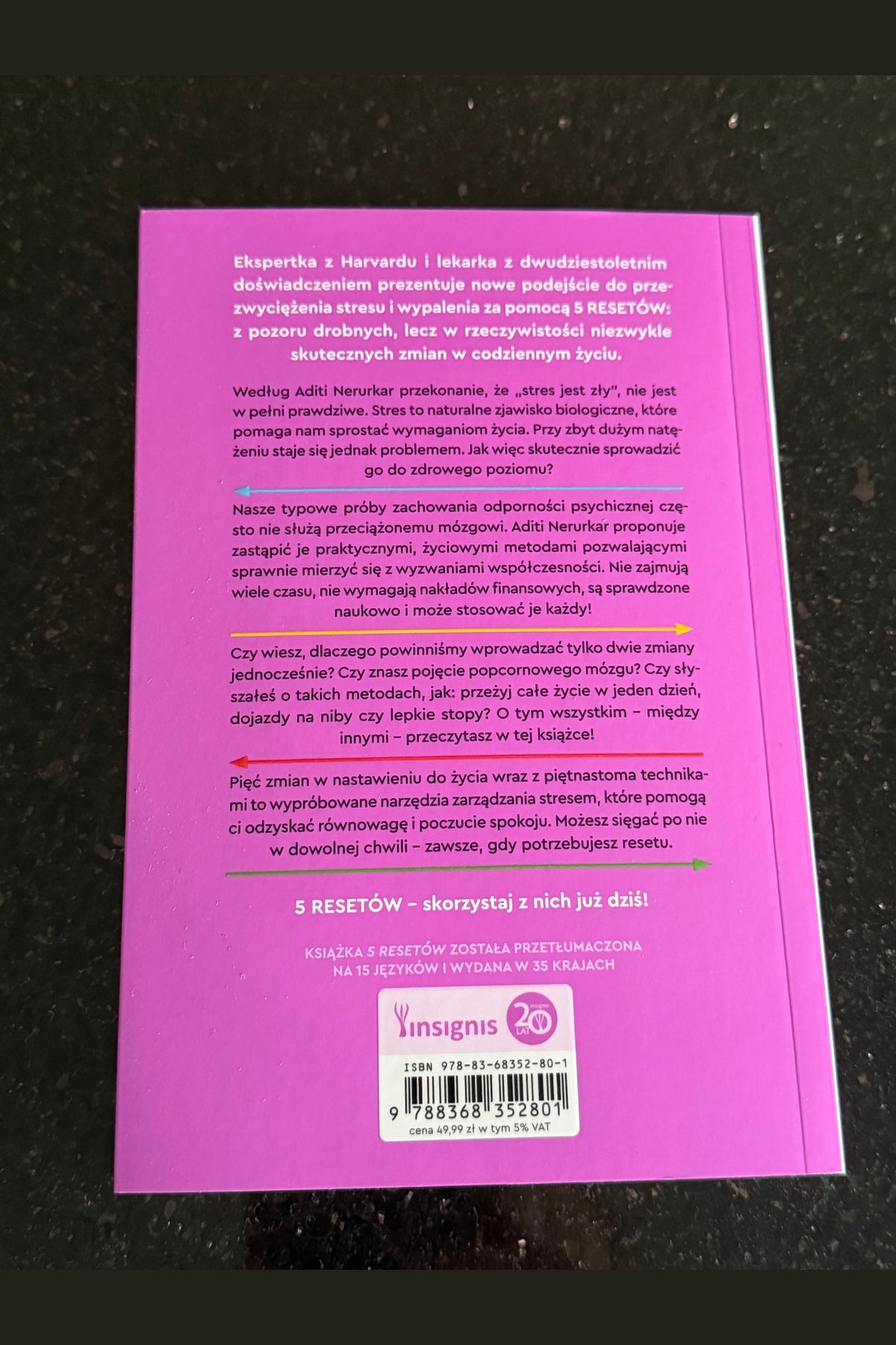 🇵🇱Aditi Nerurkar - 5 Resetów Resetow Polska Ksiazka