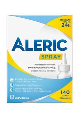 Aleric Spray Mometazonu furoinian 50 mcg/dawkę 140 dawek 18g – Aleric Spray Mometasone Furoate 50 mcg/dose 140 doses 18g Nasal Spray