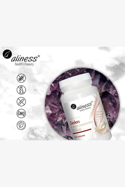 Aliness Selen L - selenometionina 200ug - 100 Capsules - My Health Oasis