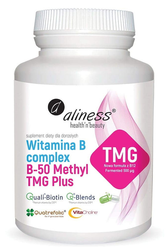 Aliness Witamina B complex B-50 Methyl TMG Plus – Aliness Vitamin B Complex B-50 Methyl TMG Plus