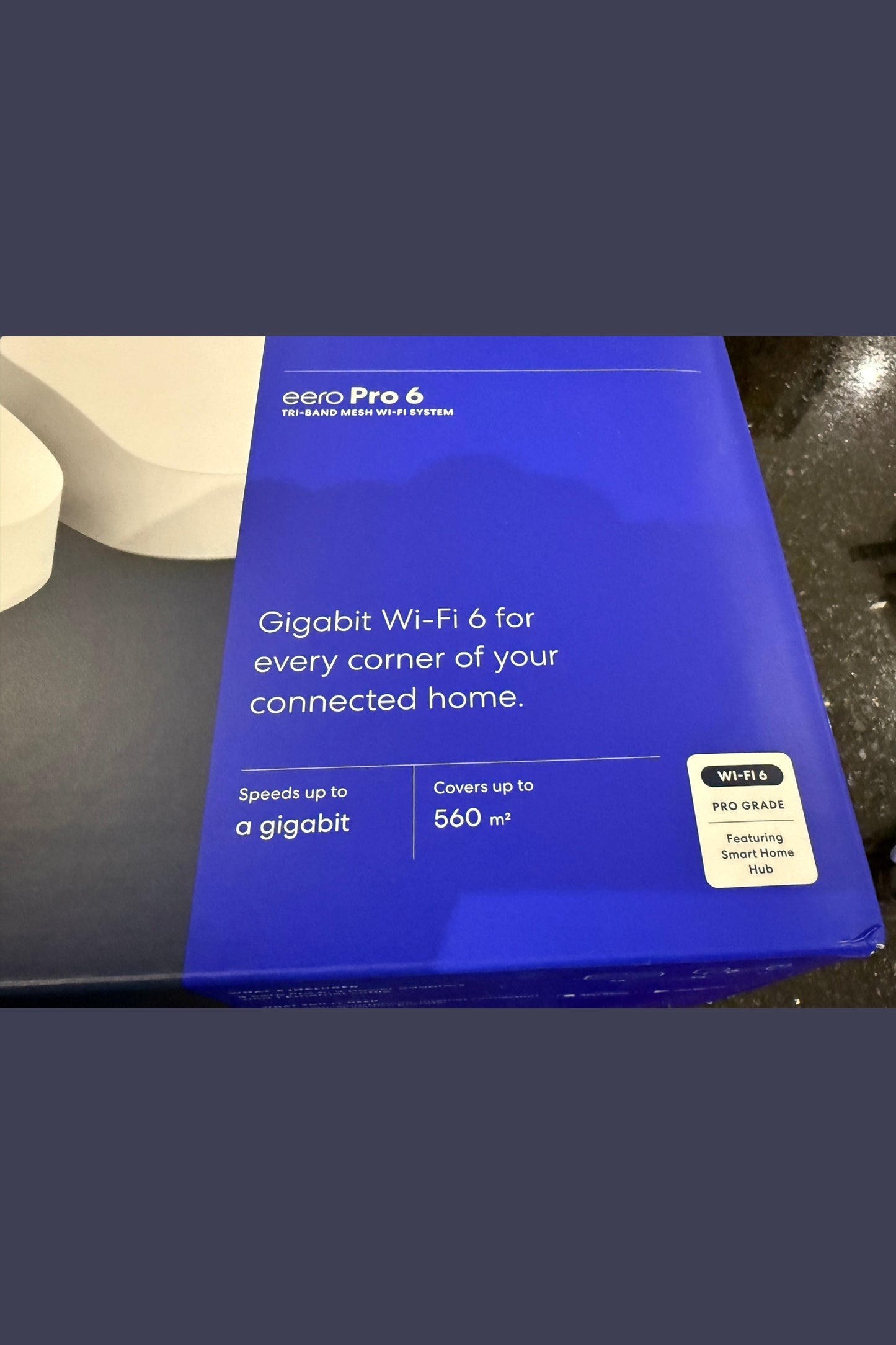 Amazon eero Pro 6E mesh Wi-Fi router | 2.5 Gbps Ethernet | Coverage up to 560 m2 | Connect 100+ devices | Ideal for streaming, working, and gaming | 3-Pack