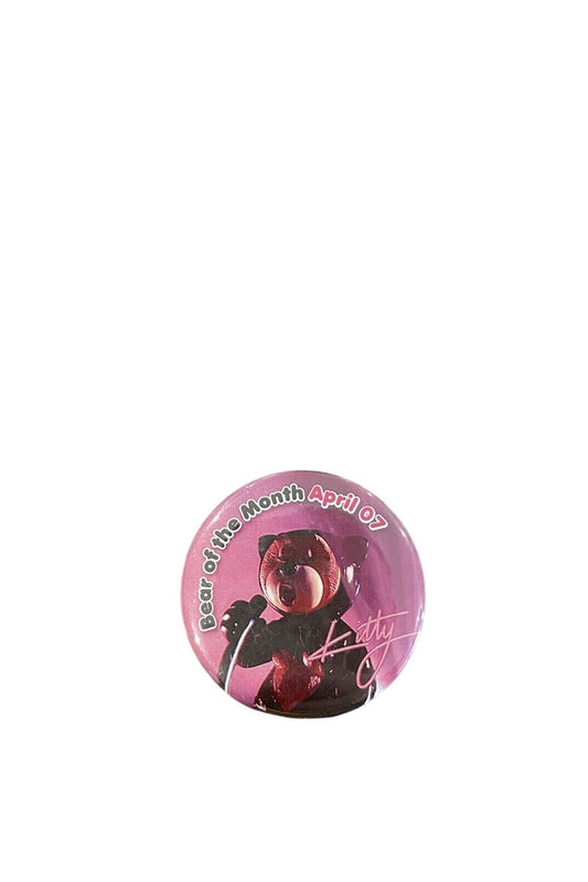 BAD TASTE BEARS PIN BADGE - Kitty - Rare