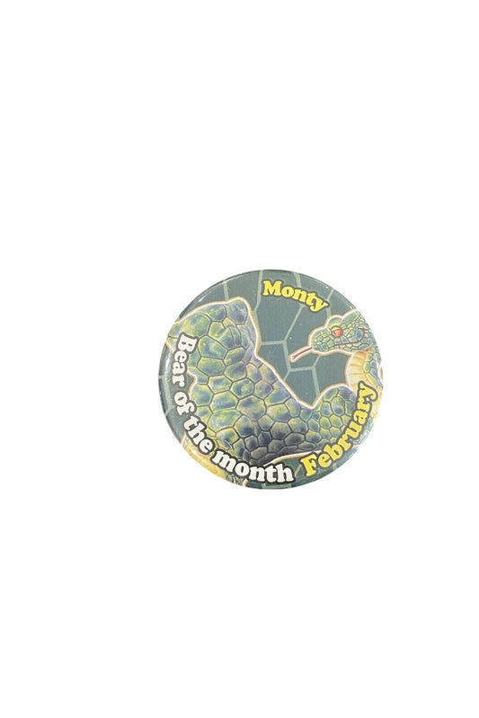 BAD TASTE BEARS PIN BADGE - Monty - Rare