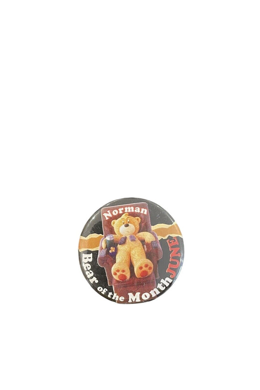 BAD TASTE BEARS PIN BADGE - Norman - Rare