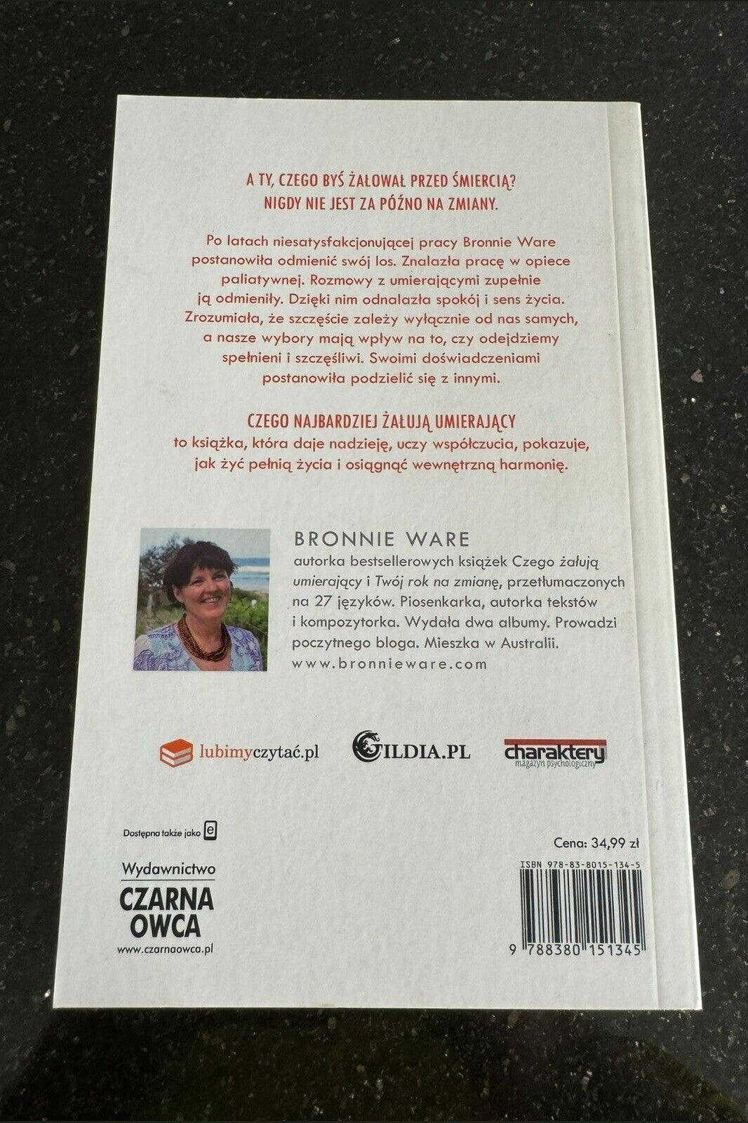 BRONNIE WARE - Czego najbardziej żałują umierający zaluja umierajacy Polish