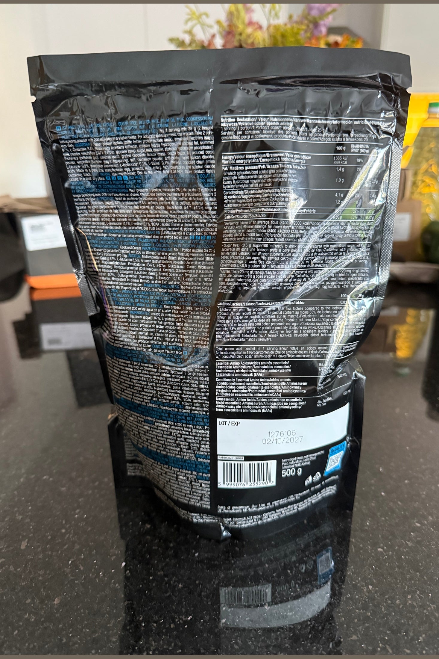 Biotech USA - ISO Whey Zero Protein 500g Cookies & Cream Flavour