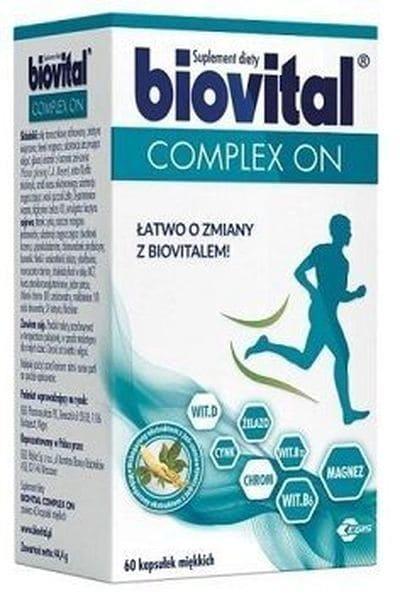 Biovital Complex ON – Men’s Multivitamin & Mineral with Ginseng – 60 Soft Capsules