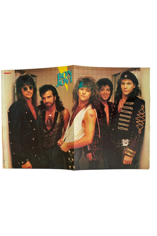 Bon Jovi Large Sized Old School Poster - RARE