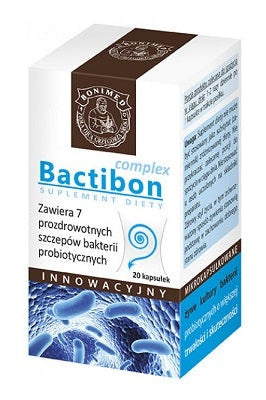 Bonimed Bactibon complex Suplement Diety 20 kapsułek – Bonimed Bactibon Complex Dietary Supplement 20 Capsules