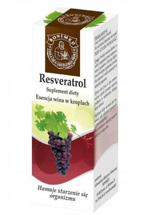 Bonimed Resveratrol Esencja Wina w Kroplach Suplement Diety – Bonimed Resveratrol Wine Essence in Drops Dietary Supplement