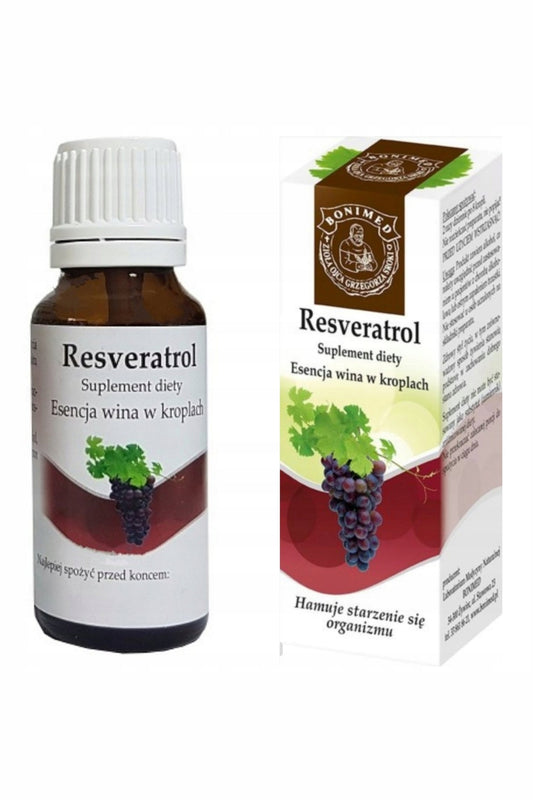 Bonimed Resveratrol Esencja Wina w Kroplach Suplement Diety – Bonimed Resveratrol Wine Essence in Drops Dietary Supplement