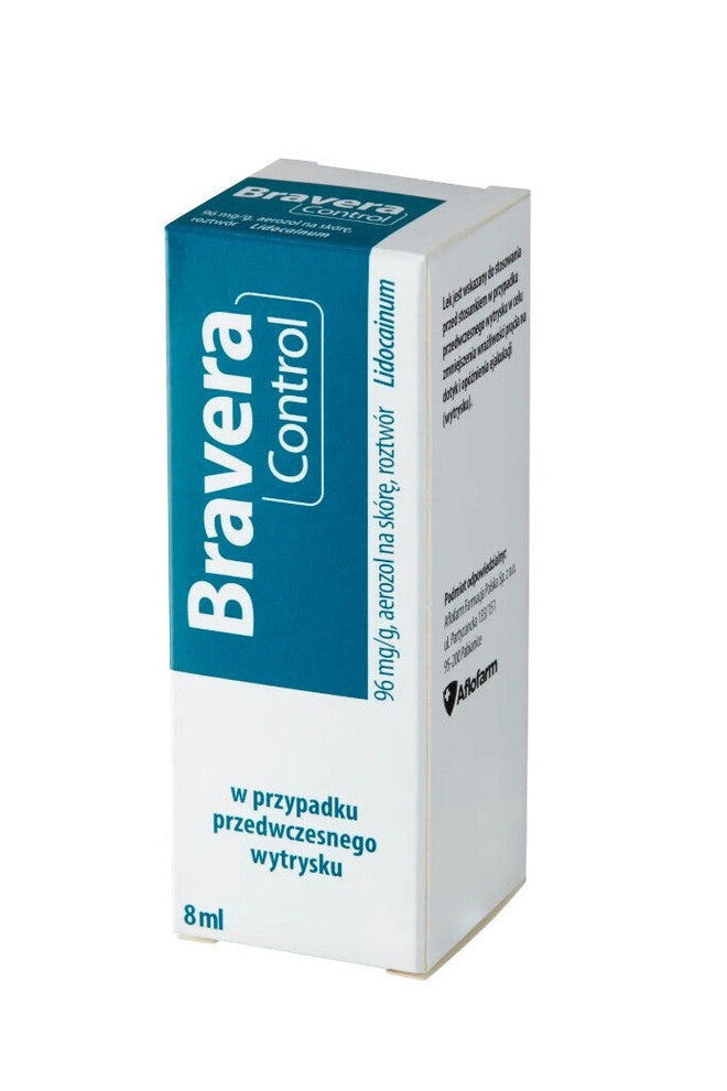Bravera Control – Lidocaine Delay Spray for Premature Ejaculation – 8ml