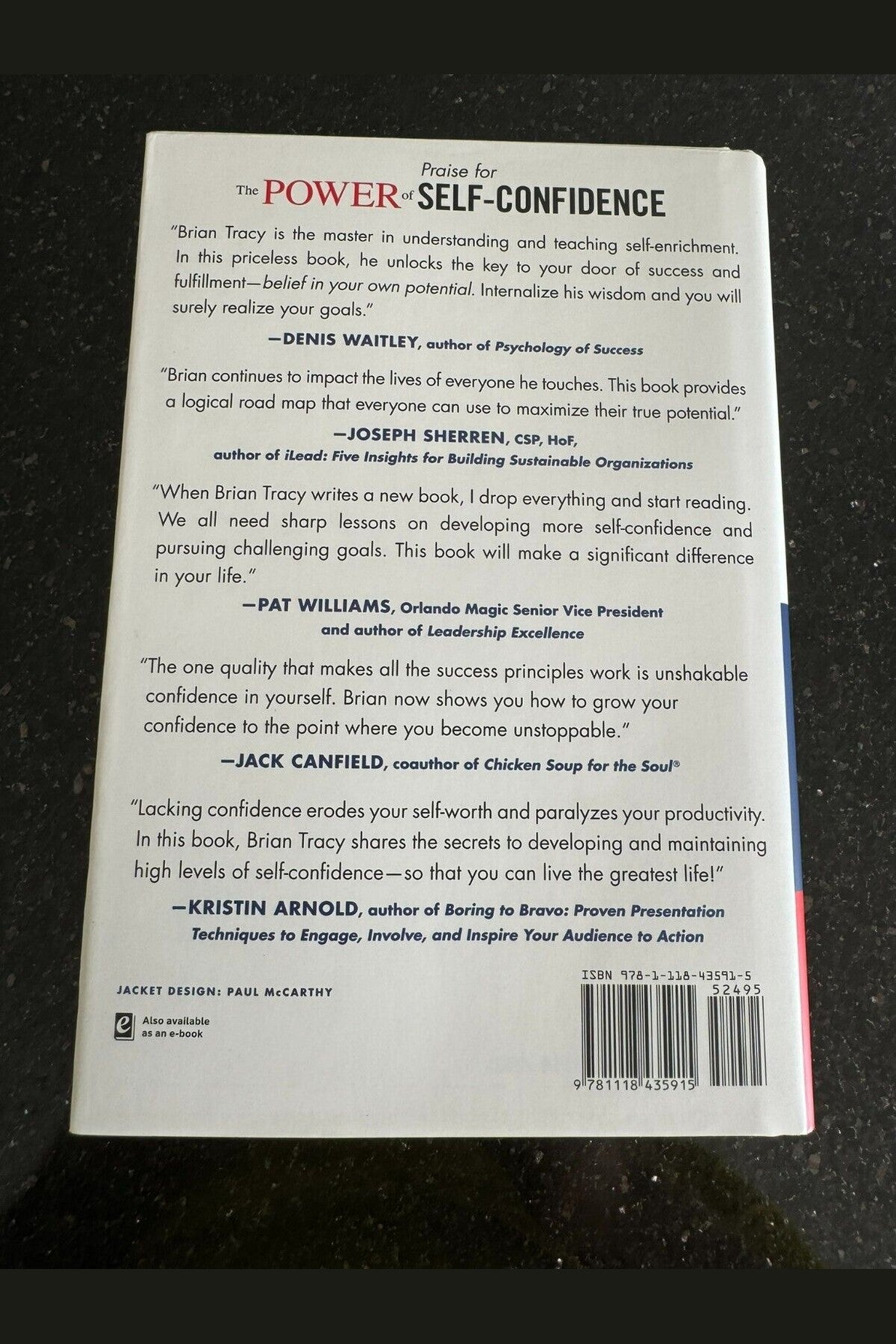 Brian Tracy - The Power of Self-Confidence - 9781118435915 New Book
