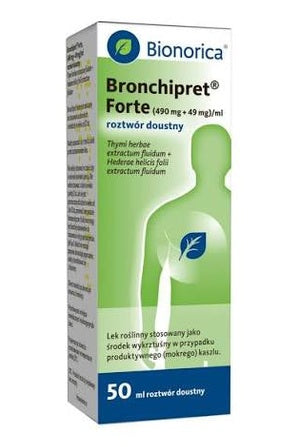 Bronchipret Forte – Thyme & Ivy Leaf Herbal Cough & Bronchitis Oral Solution – 50ml