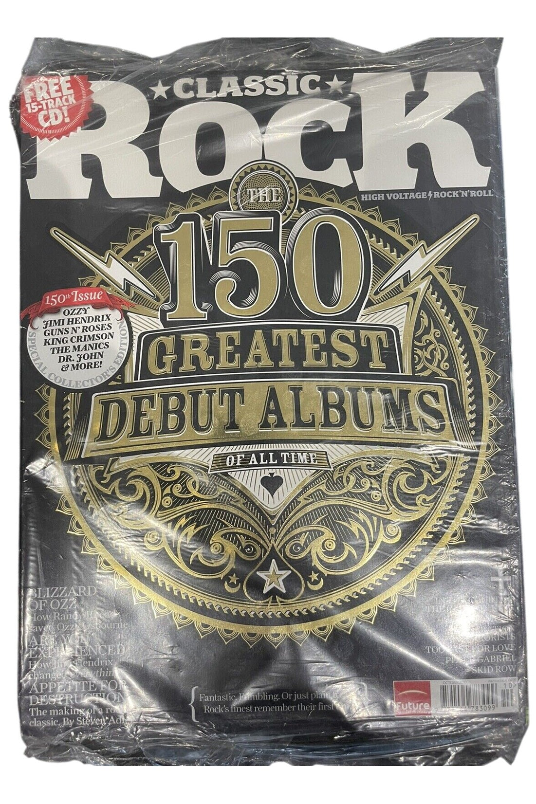 CLASSIC ROCK MAGAZINE OCT 2010 Issue #150 OZZY OSBOURNE - SKID ROW, JIMI HENDRIX